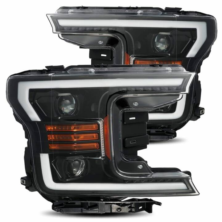 AlphaRex 2018-2020 Ford F-150 Pro-Series Jet Black Headlights